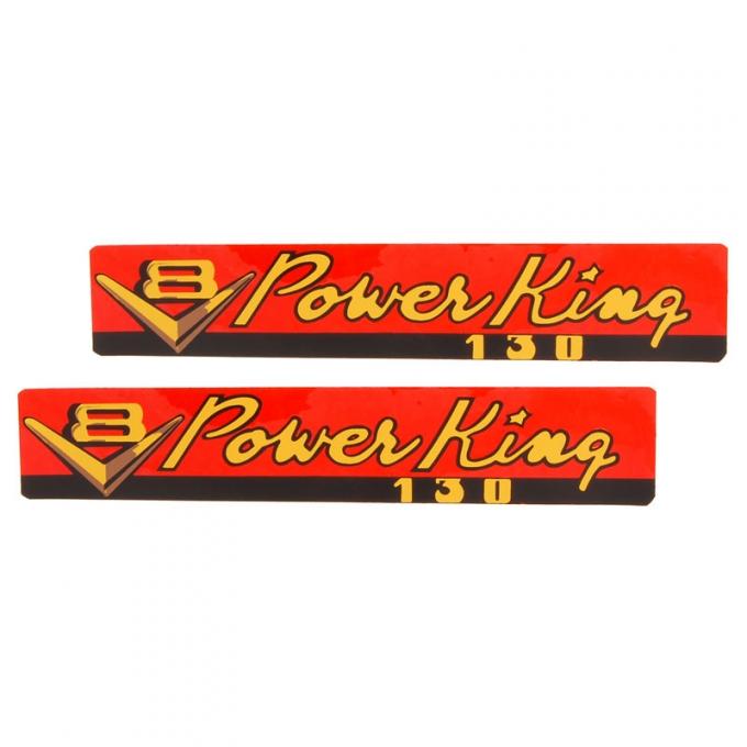 Dennis Carpenter Decal - Valve Cover - Power King 130 - 1954 Ford Truck     DF-642