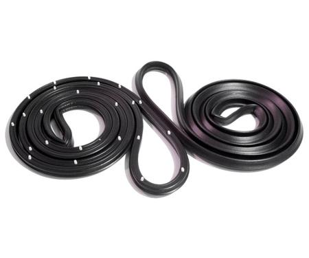 Metro Moulded Parts 1975-1979 Chevrolet / Oldsmobile / Buick / Pontiac Front Molded Door Seals with Clips. for 4-Door Sedan LM 20-P