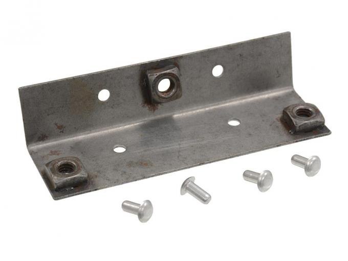 Corvette Hood Latch Nut Plate, with Rivets, 1963-1967