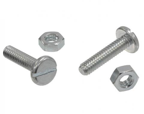 Corvette Headlight Door Stop Screws with Nuts, 1968-1979
