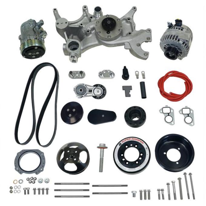 Vintage Air Front Runner™ Drive System GM LS Wet-Sump Black without Power Steering 175026