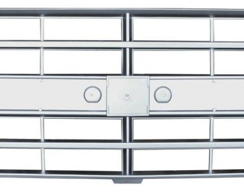 Key Parts '85-'87 C10 Grille, Argent, Dual H/L w/Molding 0851-040G