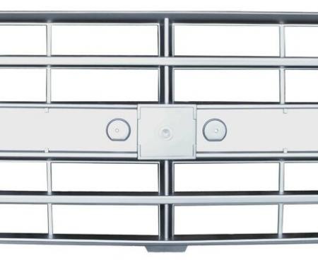 Key Parts '85-'87 C10 Grille, Argent, Dual H/L w/Molding 0851-040G