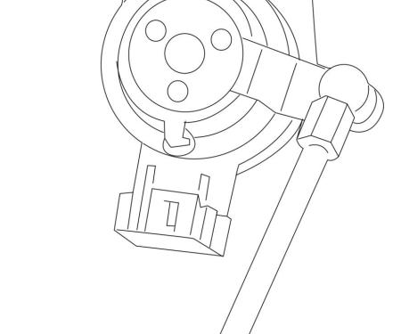 Camaro Ride Control Rear Leveling Sensor, Left, 2013-2015
