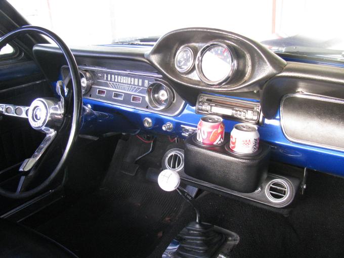 Classic Consoles 1964-1966 Ford Mustang Plug-N-Chug Drink Holder FMPC6466 | 244 SIERRA BLACK | MEDIUM BLACK RIM