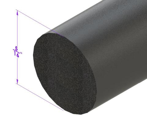 Metro Moulded Parts Windlace, Sponge Core Only (Cloth Not Included) LP 44