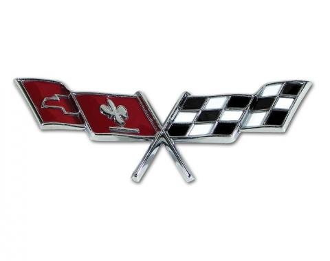 Corvette Side Crossed-Flags Emblem, 1977-1979