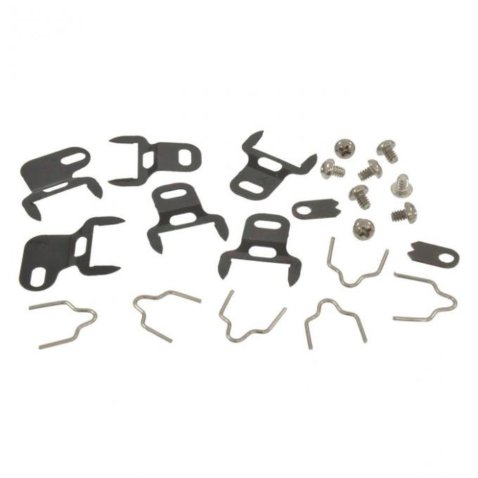 Corvette Door Post Weatherstrip Clip Set, 1959-1960