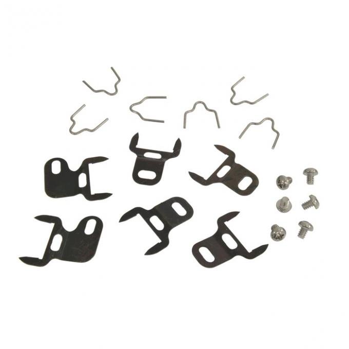 Corvette Door Post Weatherstrip Clip Set, 1961-1962 Early