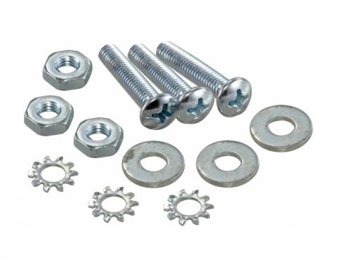 Corvette Rear Compartment Door Loop Pull Strap Hardware Kit, 1968-1977