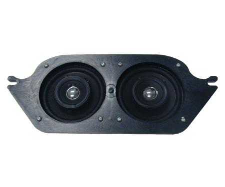 Ken Harrison Speaker Assembly, w/ Dual 4" Speakers, 67-68 Mustang