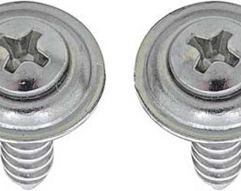 Redline Restomotive® 1967-1969 Camaro / Firebird Kick Panel Air Conditioning Vent Cover Screw Set