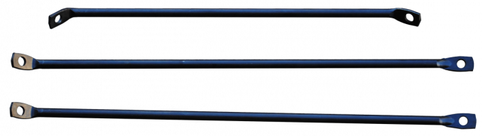 Key Parts '55-'66 Rear Stepside Fender Brace Set (3pc) 0847-324