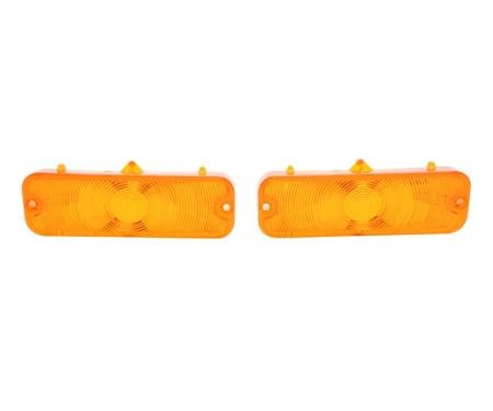 Trim Parts 1964 Chevrolet Chevelle/El Camino Amber Parking Light Lens, Pair A4247