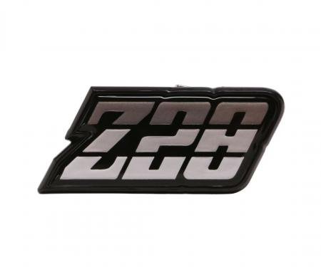 Trim Parts 1980-81 Chevrolet Camaro Silver Fuel Door "Z-28" Emblem, Each 6950