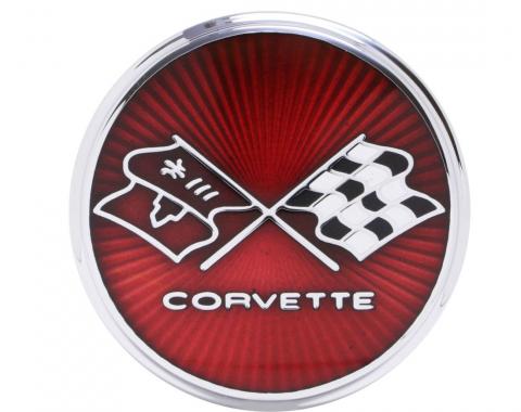 Trim Parts 1975-76 Chevrolet Corvette Fuel Door Emblem, Each 5962