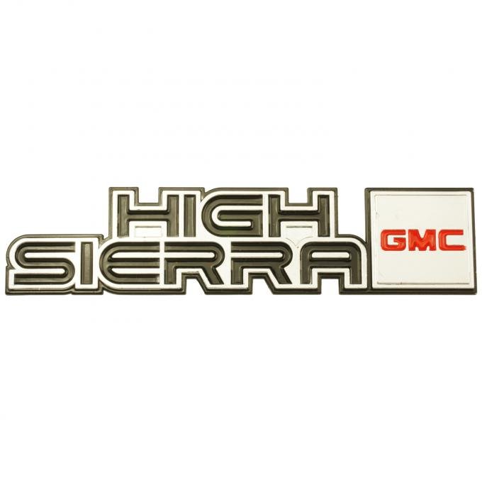 Trim Parts 1981-1987 GMC Full Size Truck High Sierra Dash Emblem 9708