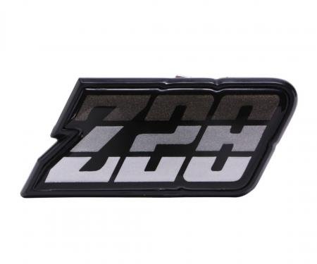 Trim Parts 1980-81 Chevrolet Camaro Charcoal Fuel Door "Z-28" Emblem, Each 6951