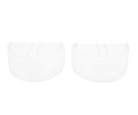 Trim Parts 1955 Chevrolet Full Size Cars Clear Back Up Light Lens, Pair A1022