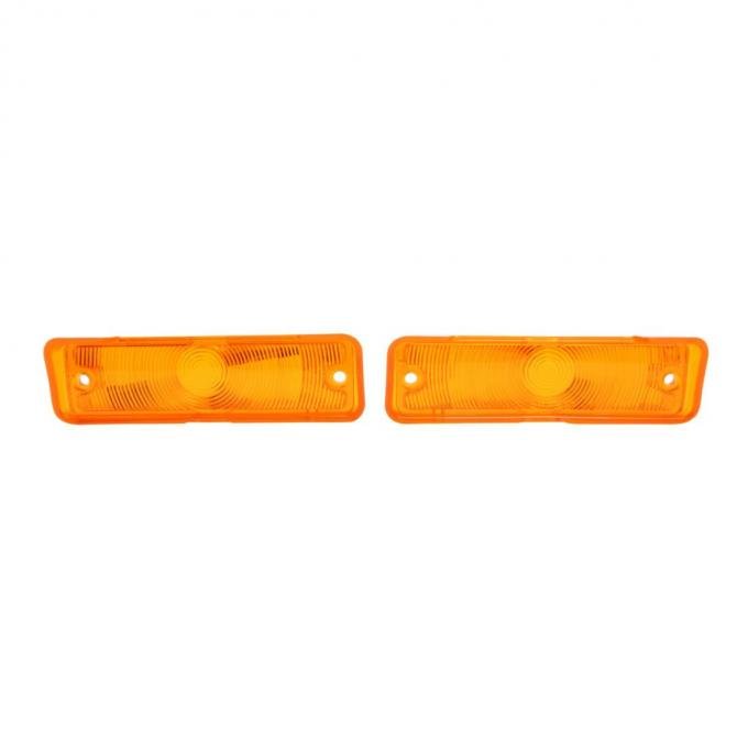 Trim Parts 1966-67 Chevrolet Chevy II/Nova Amber Parking Light Lens, Pair A3046