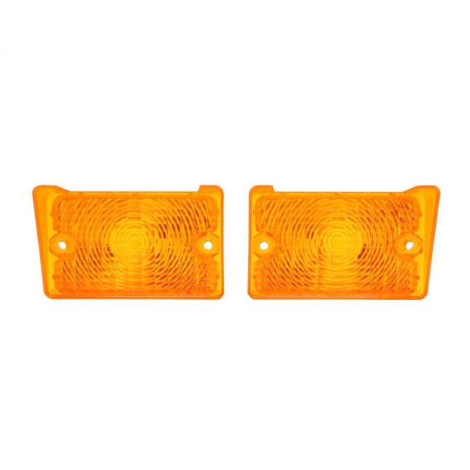 Trim Parts 1970 Chevrolet Nova Amber Parking Light Lens, Pair A3061