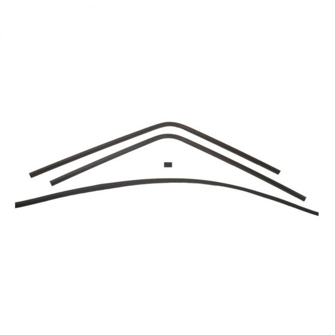 Trim Parts 1968-70 Plymouth Road Runner 4-Piece Interior Rear Window Trim Set MP5111