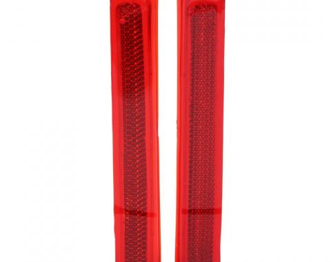 Trim Parts 1970-72 Chevrolet El Camino/1971-72 GMC Sprint Rear Lamp Lens Reflector, Pair A4869