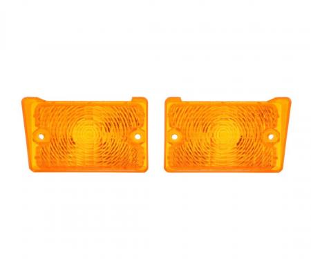 Trim Parts 1970 Chevrolet Nova Amber Parking Light Lens, Pair A3061