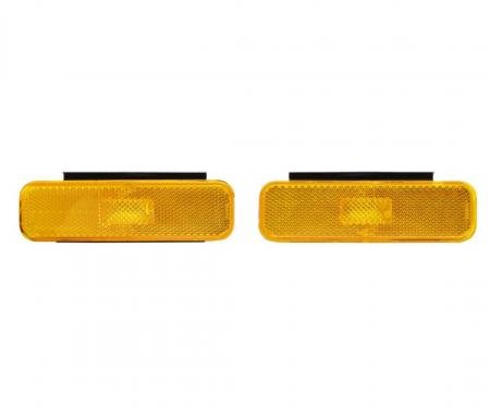 Trim Parts 1974-77 Camaro Front Amber Marker Light Assembly w/Gaskets and Brackets, Pair A6740A