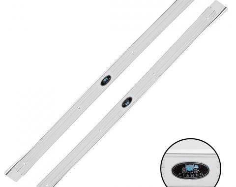 Trim Parts 1967-69 Chevrolet Camaro Original Style Sill Plate with Riveted Tag, Pair 6730