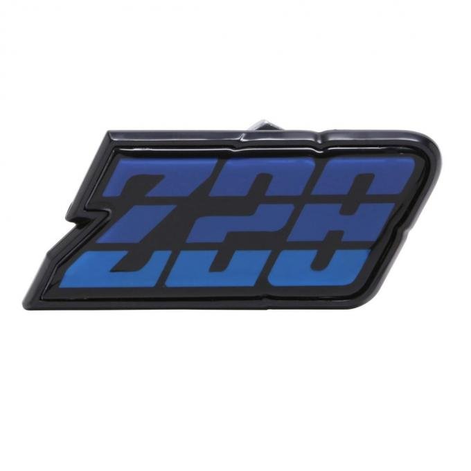 Trim Parts 1980-81 Chevrolet Camaro Blue Fuel Door "Z-28" Emblem, Each 6952