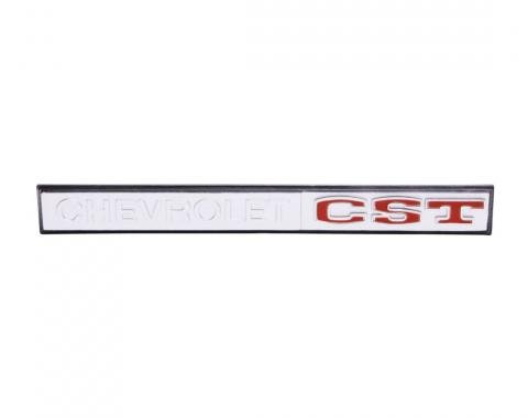 Trim Parts 1969-70 Chevrolet Truck Glove Box Door "Chevrolet CST" Emblem, Each 9675