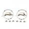 Trim Parts 1964 Chevrolet Impala Rear Quarter Panel Emblem W/Fasteners, Pair 2350