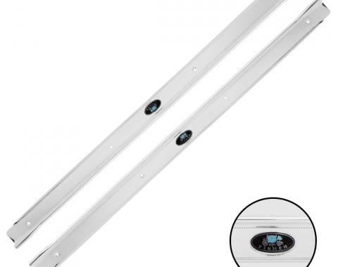Trim Parts 1964-67 Chevrolet Chevelle 2-Door Sill Plates W/"Body By Fisher" Tag/ Pair 4150