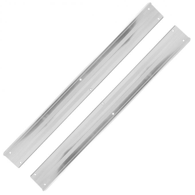 Trim Parts 1964 Late-66 Chevrolet Corvette Sill Plates W/Screws, Pair 5284