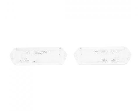 Trim Parts 1963 Chevrolet Full Size Car Clear Parking Light Lens, Pair A2438C