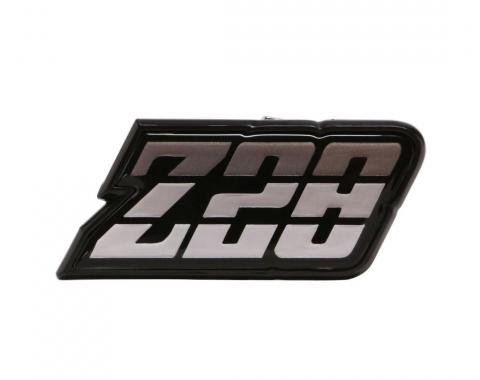 Trim Parts 1980-81 Chevrolet Camaro Silver Fuel Door "Z-28" Emblem, Each 6950