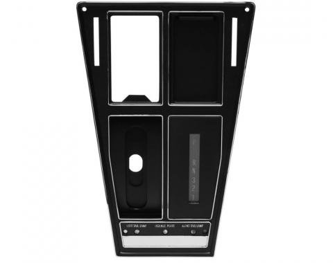 Trim Parts 1970-71 Chevy Corvette W/O Air Auto Transmission Console Plate Assembly, Each 5463
