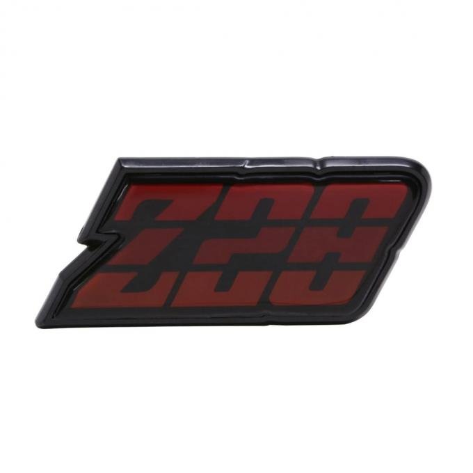 Trim Parts 1980-81 Chevrolet Camaro Red Fuel Door "Z-28" Emblem, Each 6955