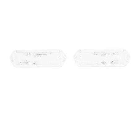 Trim Parts 1963 Chevrolet Full Size Car Clear Parking Light Lens, Pair A2438C