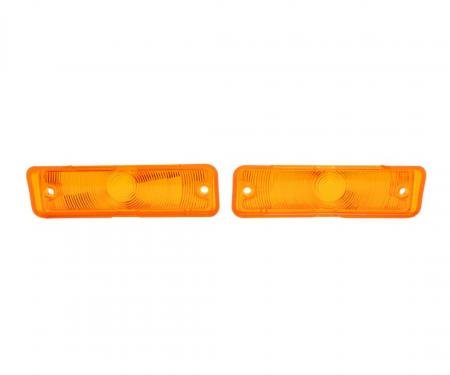 Trim Parts 1966-67 Chevrolet Chevy II/Nova Amber Parking Light Lens, Pair A3046