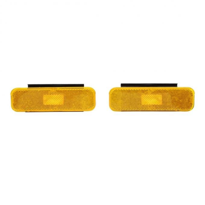 Trim Parts 1970-73 Chevrolet Camaro Front Marker Light Assembly w/ Gaskets & Brackets, Pair A6731