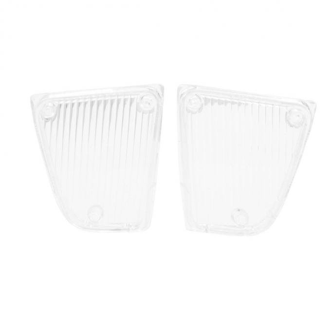 Trim Parts 1970-71 Chevrolet Corvette Clear Parking Light Lens, Pair A5300