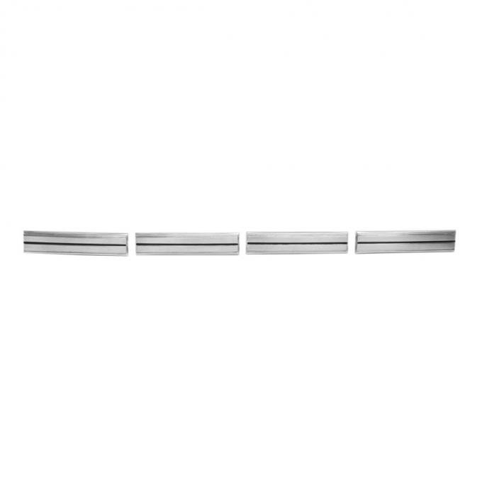 Trim Parts 1966-67 Chevrolet Chevy II & Nova SS 4-Piece Seat Back Emblem W/Retainers, Pair 3049