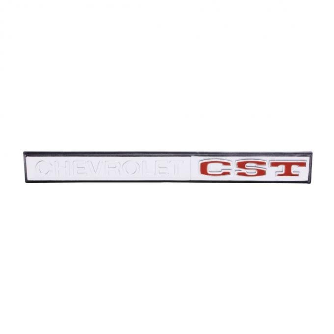 Trim Parts 1969-70 Chevrolet Truck Glove Box Door "Chevrolet CST" Emblem, Each 9675