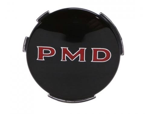 Trim Parts Pontiac Wheel Cover 2-7/16&rdquo; Diameter W/Black Background "PMD" Emblem, Each 8200