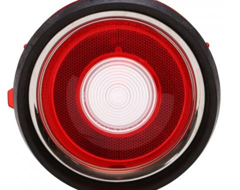 Trim Parts 1970-Early 1971 Chevrolet Camaro Non-RS Passenger Side Back Up Light Lens, Each A6711