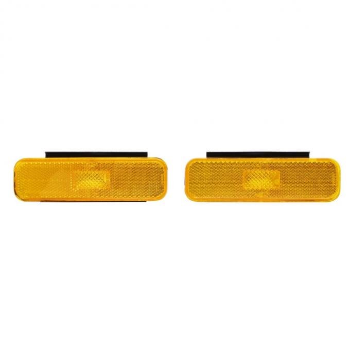 Trim Parts 1974-77 Camaro Front Amber Marker Light Assembly w/Gaskets and Brackets, Pair A6740A