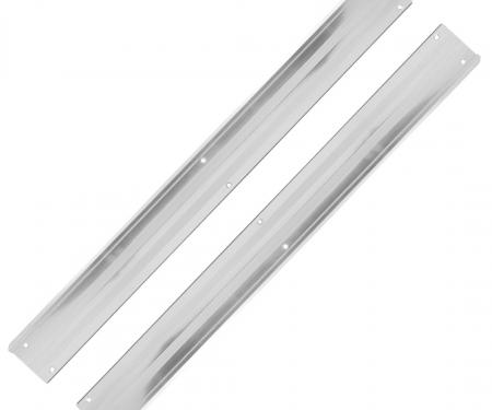 Trim Parts 1964 Late-66 Chevrolet Corvette Sill Plates W/Screws, Pair 5284