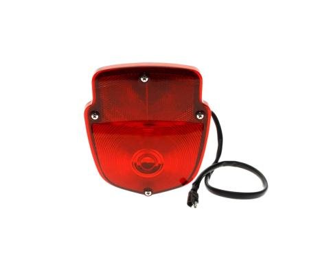 AMD Tail Lamp Assembly, Stainless Housing, LH, 12-Volt, 55-66 F100 F250 Flareside Pickup X950-4556-12SL